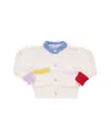 Pink Chicken Girls Cali Colorblock Sweater In Multi Trim