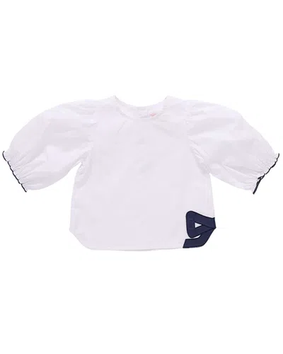 Pink Chicken Kids' Girls Dana Bow Top In White