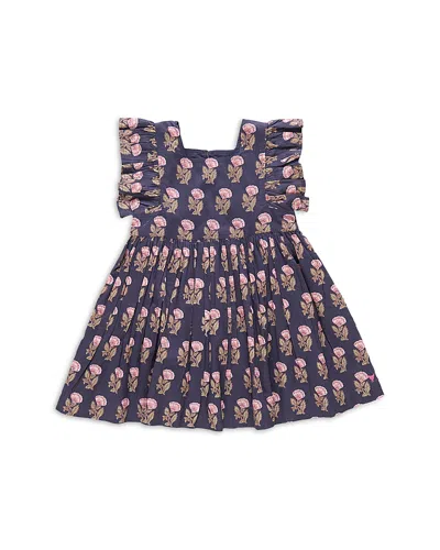 Pink Chicken Babies' Girls' Elsie Dress - Little Kid, Big Kid In Navy Flower