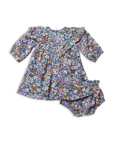 Pink Chicken Girls' Everly Printed Ruffled Dress Set - Baby In Multi