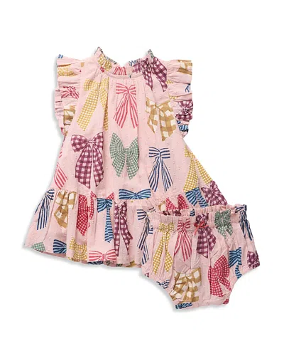 Pink Chicken Girls' Harper Cotton Dress Set - Baby In Multi