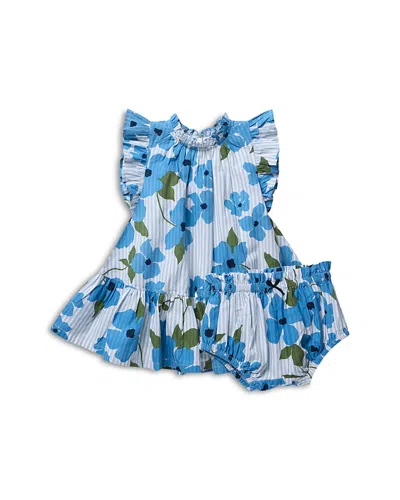 Pink Chicken Girls' Harper Dress & Diaper Cover Set - Baby In Blue