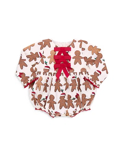 Pink Chicken Kids' Girls' Hermione Gingerbread Cookie Bubble Romper - Baby