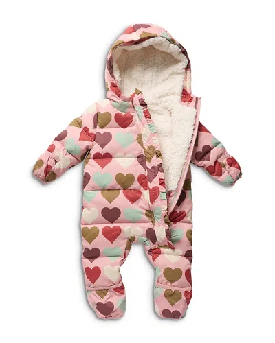 Pink Chicken Girls' Hooded Ruffled Snowsuit With Faux Sherpa Lining - Baby In Animal Print