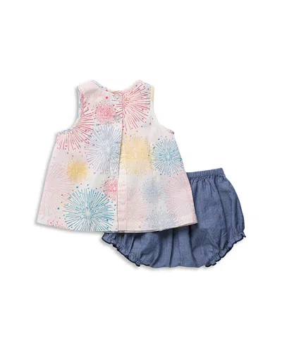 Pink Chicken Girls' Jaipur Top & Diaper Cover Set - Baby In Multi