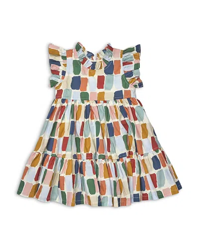 Pink Chicken Girls' Jennifer Cotton Poplin Dress - Little Kid In Multi