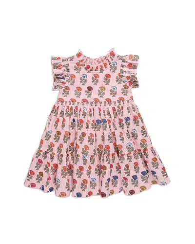 Pink Chicken Girls' Jennifer Floral Dress - Little Kid In Pink