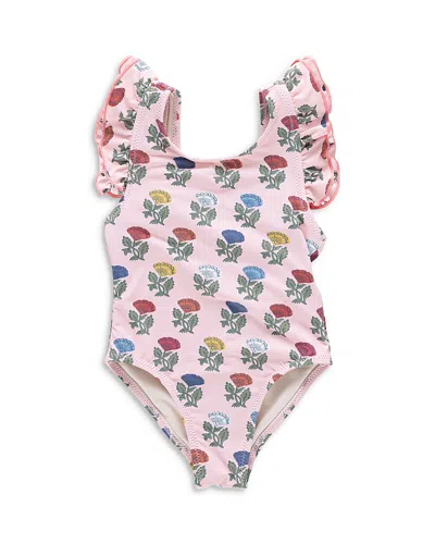 Pink Chicken Girls' Liv Floral Swimsuit - Little Kid In Pink