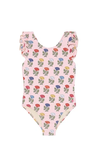 Pink Chicken Girls Liv Swimsuit In Multi Flower Drop