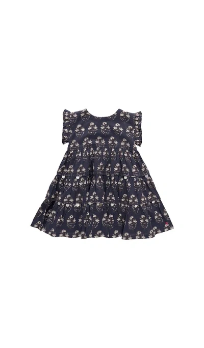 Pink Chicken Girls Peachy Dress In Blue