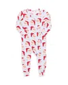 Pink Chicken Girls' Printed Coverall - Baby In Blue Vintage Santas
