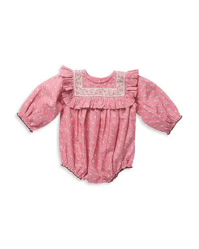 Pink Chicken Girls' Quinn Cotton Bubble Bodysuit - Baby In Pink