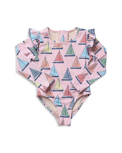 Pink Chicken Babies' Girls' Rachel One Piece Swimsuit - Little Kid In Pink