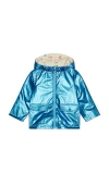 Pink Chicken Girls Rafa Rain Coat In Blue