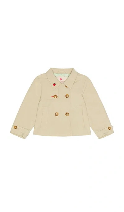 Pink Chicken Girls Ramie Crop Trench