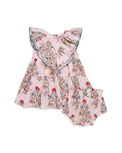 Pink Chicken Girls' Raphaela Dress Set - Baby In Pink