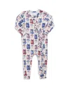 Pink Chicken Girls' Ruffle Ballet Slipper Romper - Baby In Multi