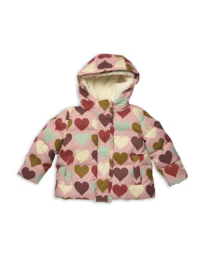 Pink Chicken Girls' Ruffled Pete Down Puffer Jacket - Little Kid In Multi