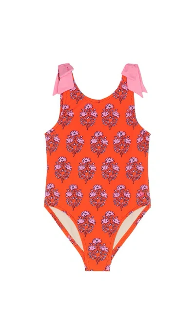 Pink Chicken Girls Shelly Swimsuit In Strawflower