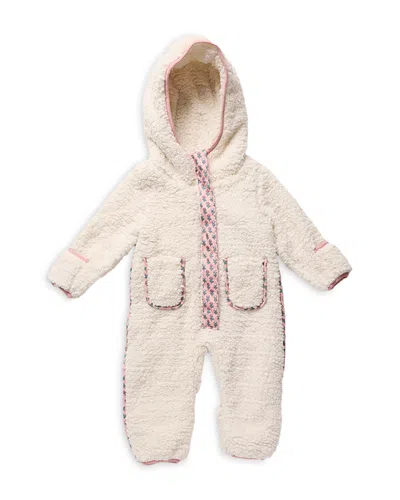 Pink Chicken Girls' Sherpa Fleece Pramsuit - Baby In Neutral