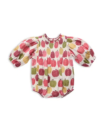 Pink Chicken Girls' Stevie Cotton Puff Sleeve Bubble Bodysuit - Baby In Multi