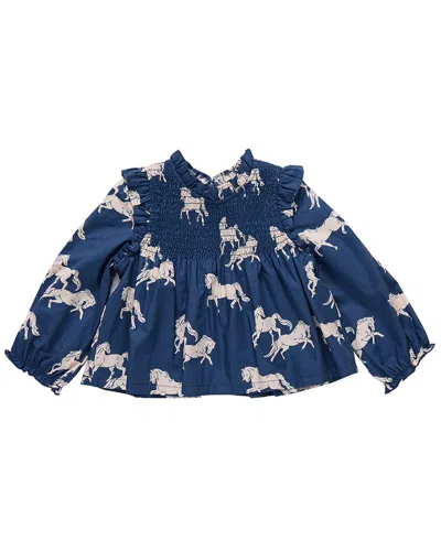 Pink Chicken Girls Stevie Top In Blue