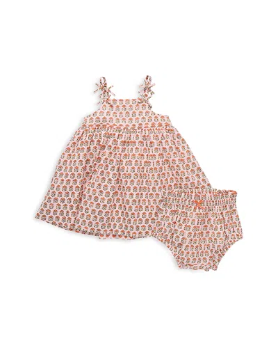 Pink Chicken Girls' Tia Dress & Bloomers - Baby In Brown