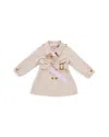 Pink Chicken Girls' Trudy Water Resistant Trench Coat - Little Kid, Big Kid In Beige