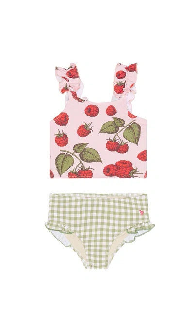 Pink Chicken Girls Via Tankini In Pink Raspberries