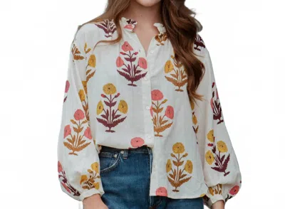 Pink Chicken Josephine Top In Harvest Dandelion In Multi