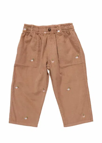 Pink Chicken Kid's Jackson Mallard Pants In Tan In Brown