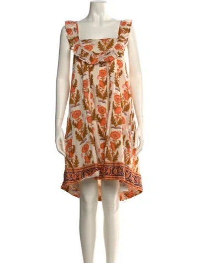 Pre-owned Pink Chicken Printed Knee-length Dress In Neutral