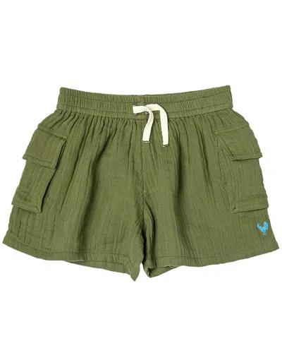 Pink Chicken Kids' Pull-on Short In Green