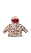 Pink Chicken Ruffle Pete Puffer In Multi