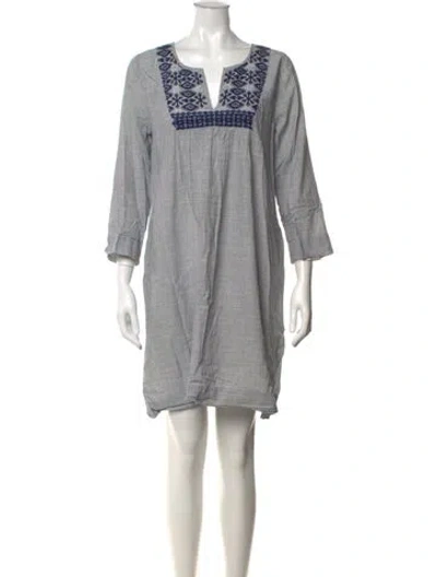 Pre-owned Pink Chicken Striped Mini Dress In Gray