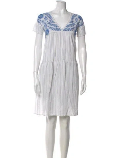 Pre-owned Pink Chicken Striped Mini Dress In Multi