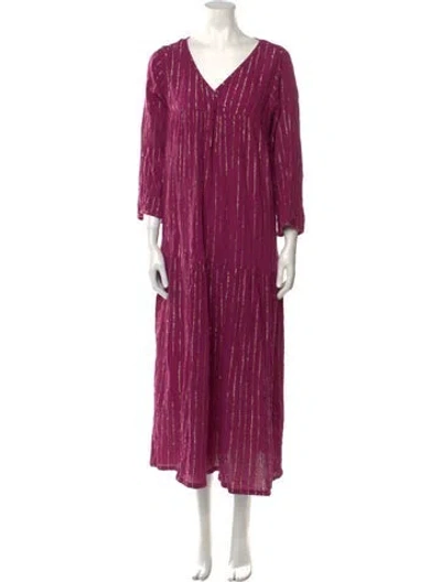 Pre-owned Pink Chicken Striped Skirt Set In Purple