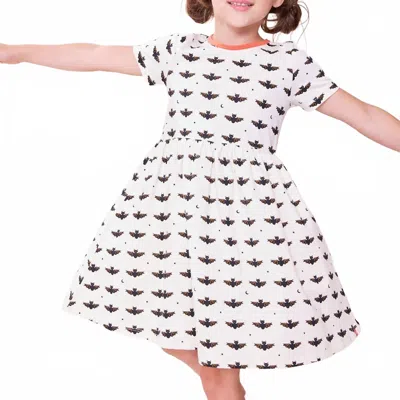 Pink Chicken Kids' Sunny Dress In Halloween Bats In Multi
