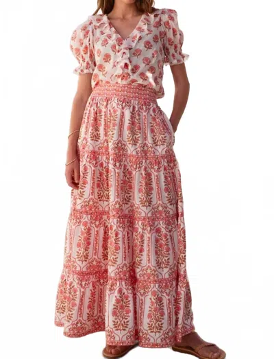 Pink City Prints Amara Maxi Skirt In Desert Blush In Multi