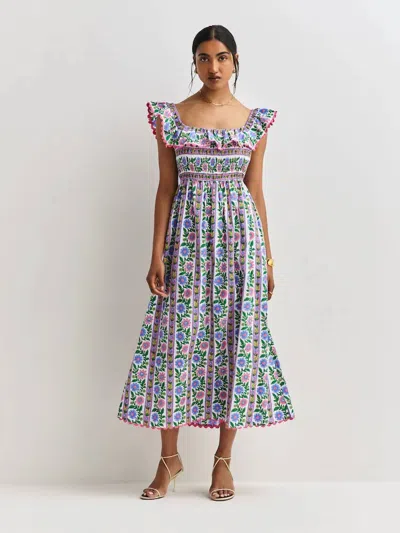 Pink City Prints Carrie Dress In Multicolor