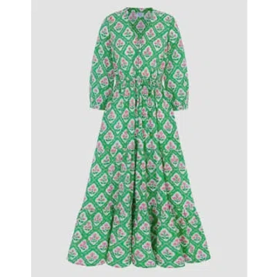 Pink City Prints Emerald Maria Dress In Pink