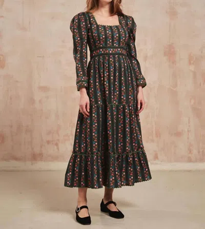 pink city prints evelyn dress Pink City Prints Moghul Border Evelyn Dress Moghul Border / S