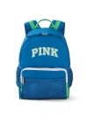 Pink Classic Canvas Backpack In Blue