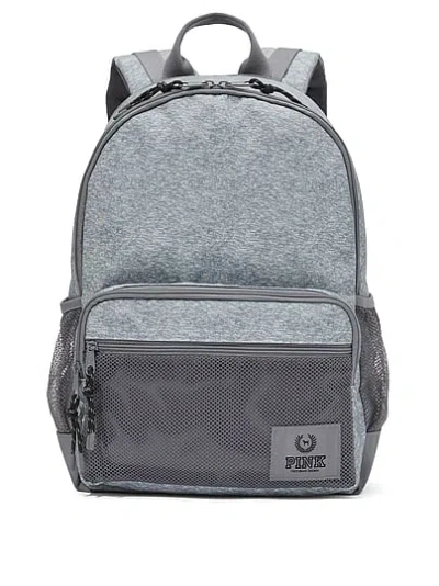 Pink Classic Canvas Backpack In Gray