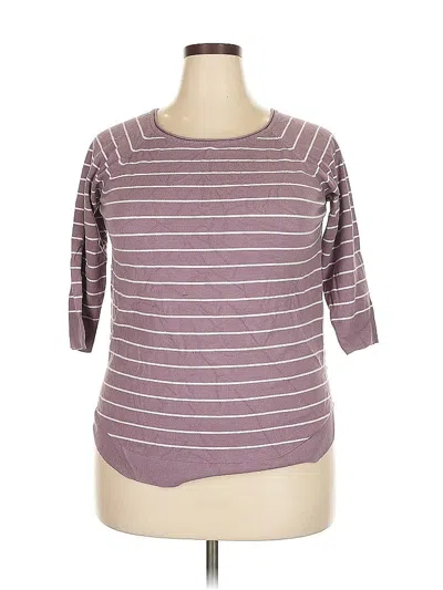 Pre-owned Pink Clover 3/4 Sleeve T-shirt In Purple