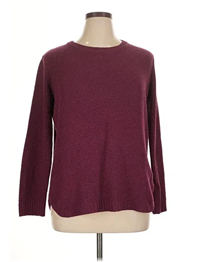 Pre-owned Pink Clover 3/4 Sleeve T-shirt In Burgundy