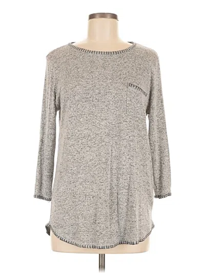 Pre-owned Pink Clover 3/4 Sleeve T-shirt In Gray