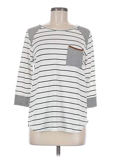 Pre-owned Pink Clover 3/4 Sleeve T-shirt In Silver