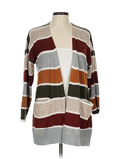 Pre-owned Pink Clover Cardigan Sweater In Brown