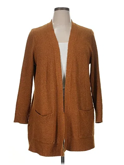 Pre-owned Pink Clover Cardigan Sweater In Brown